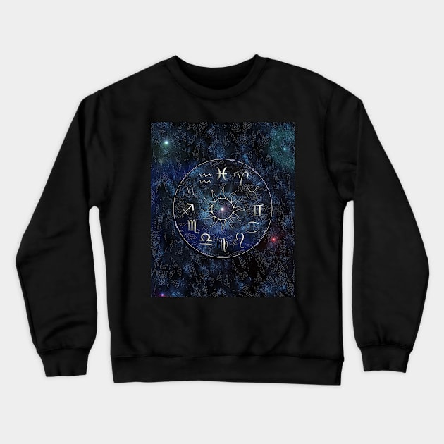 Zodiac Chart Crewneck Sweatshirt by Packrat